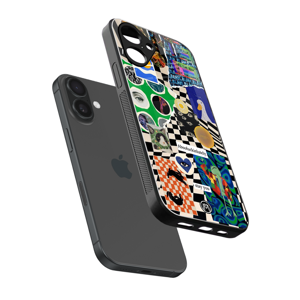courage back phone cover | glass case for iphone 16