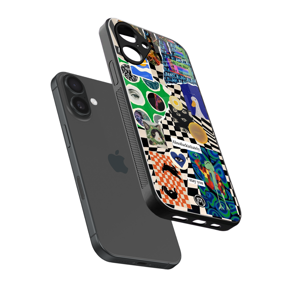 courage back phone cover | glass case for iphone 16