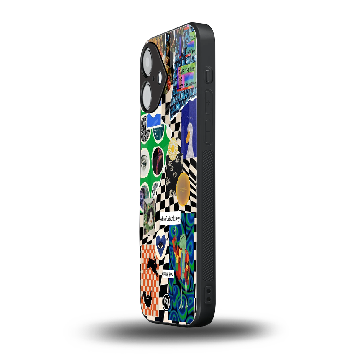 courage back phone cover | glass case for iphone 16
