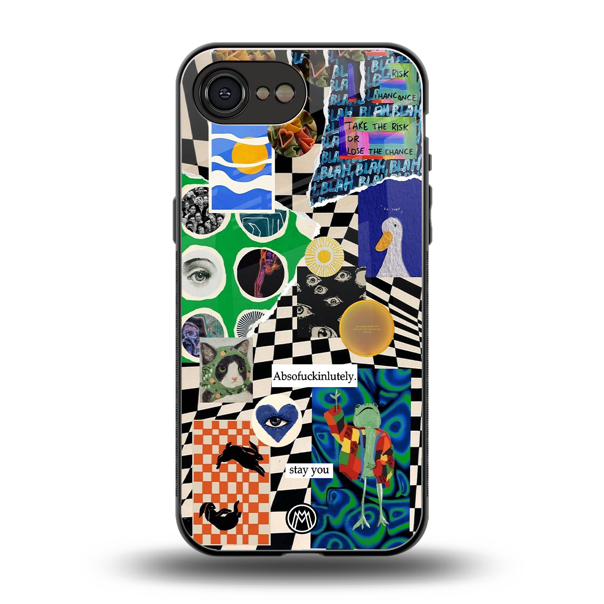 courage back phone cover | glass case for iphone 16e