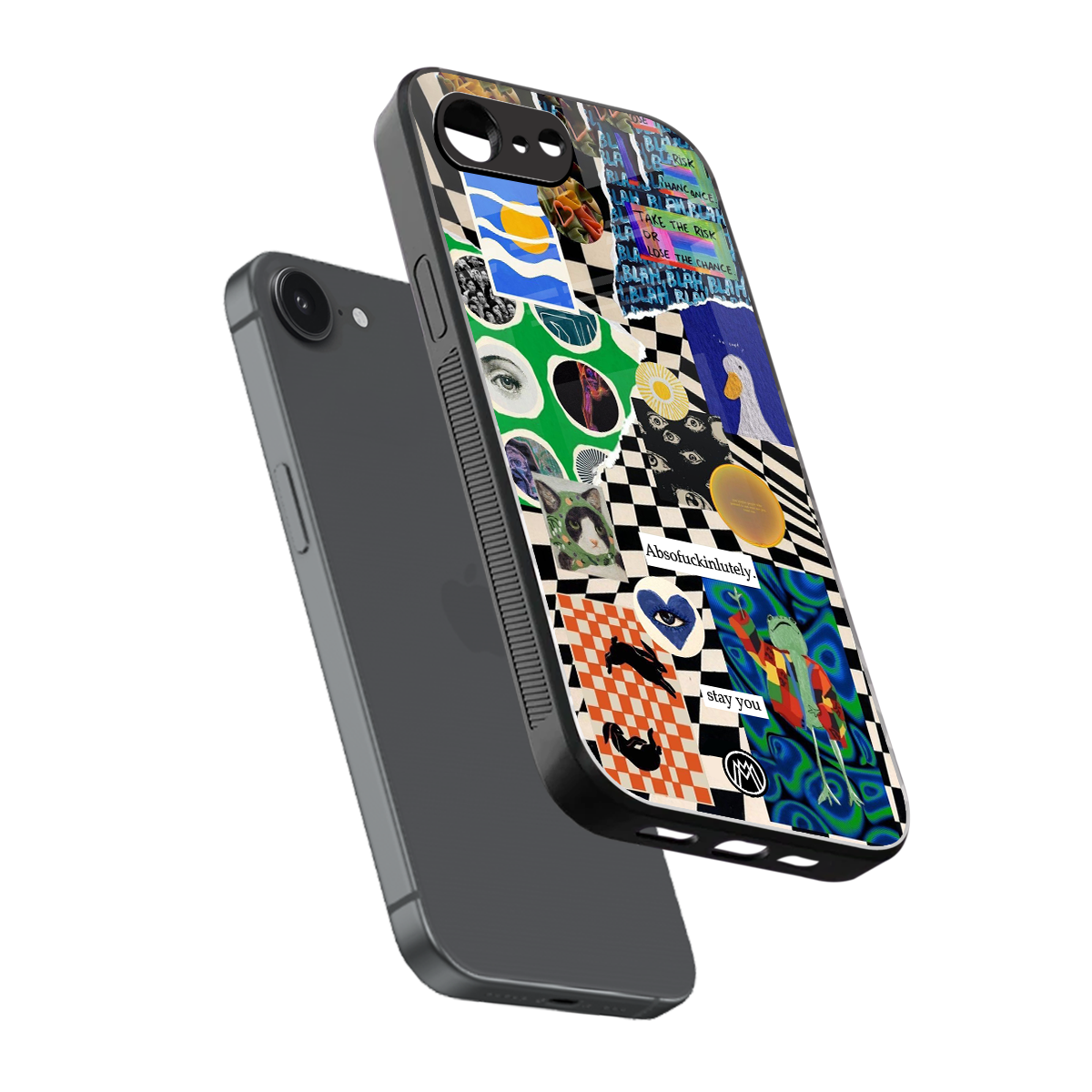 courage back phone cover | glass case for iphone 16e