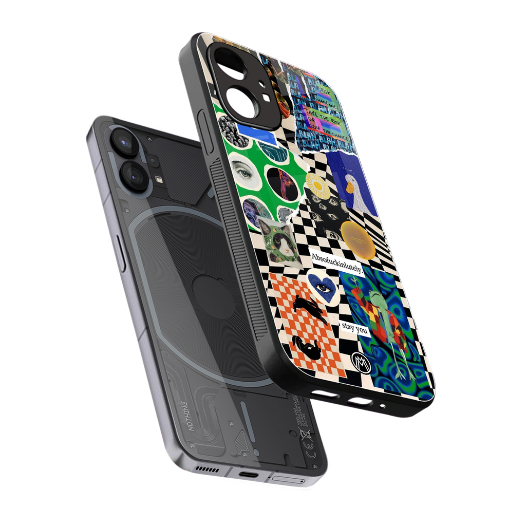 courage back phone cover | glass case for nothing phone 1