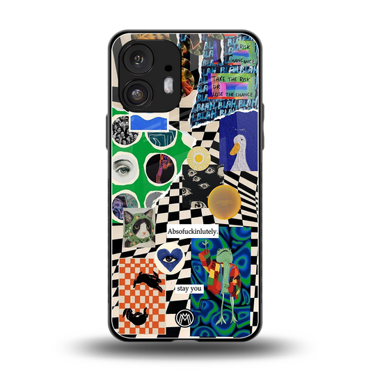 courage back phone cover | glass case for nothing phone 2