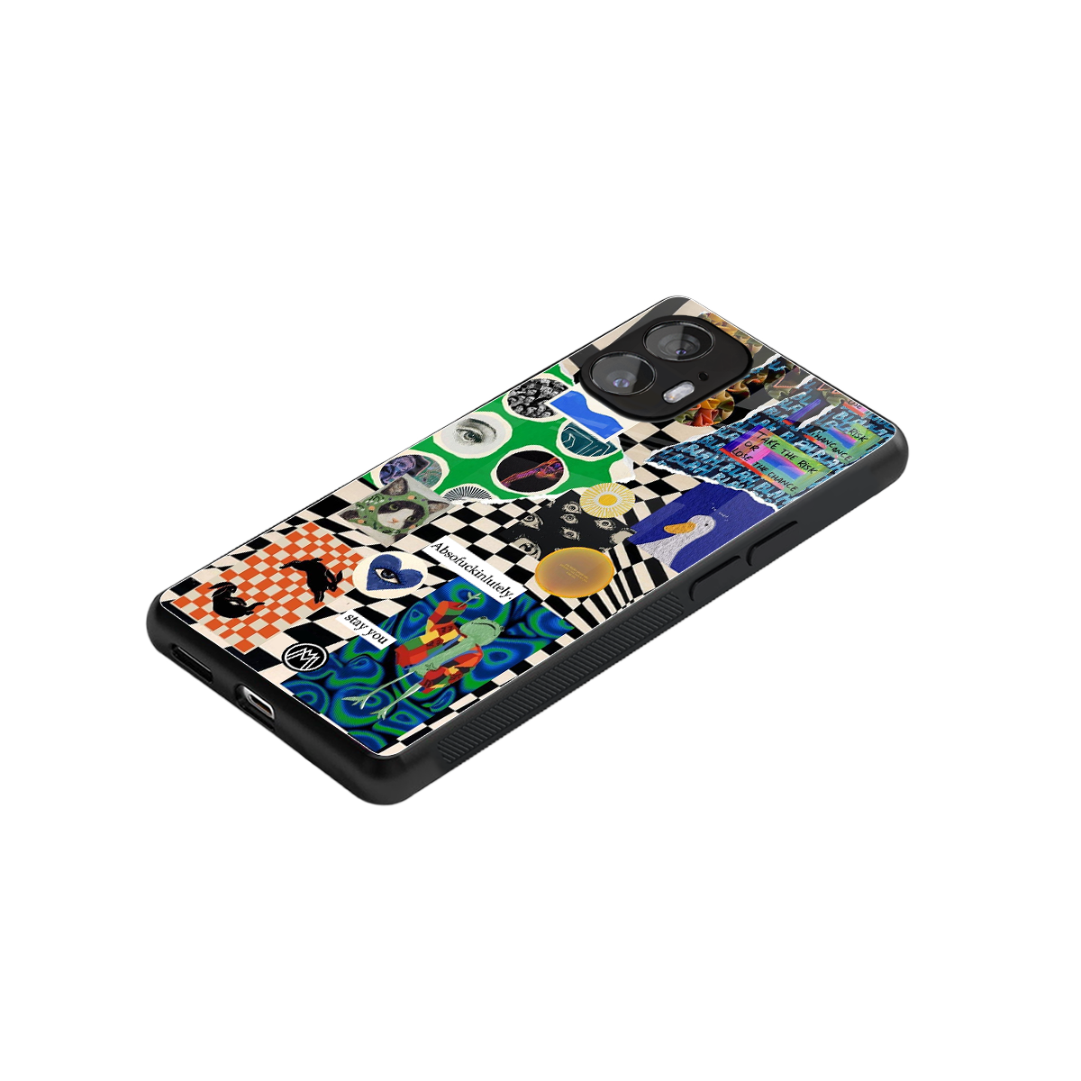 courage back phone cover | glass case for nothing phone 2