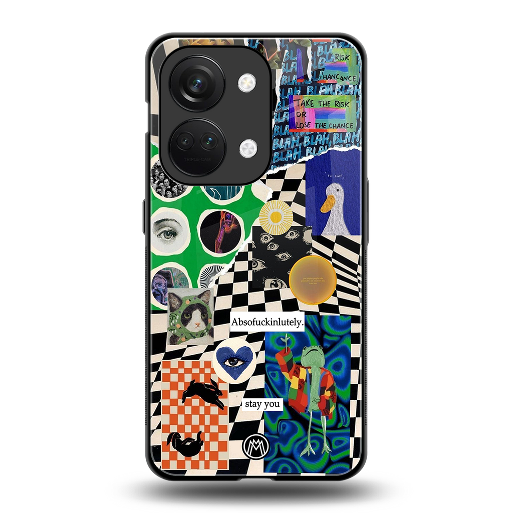 courage back phone cover | glass case for oneplus nord 3