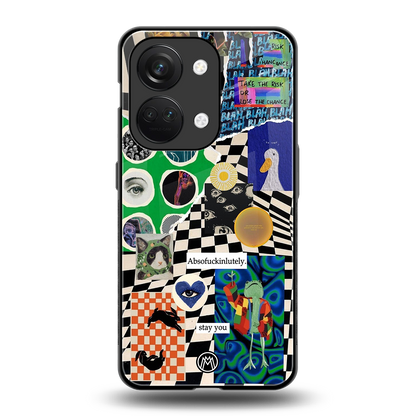 courage back phone cover | glass case for oneplus nord 3