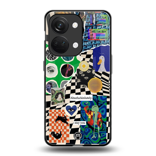 courage back phone cover | glass case for oneplus nord 3