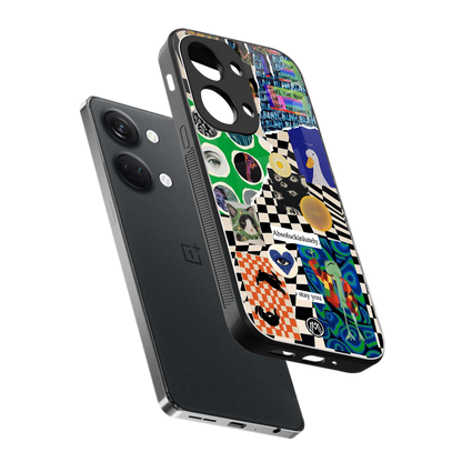 courage back phone cover | glass case for oneplus nord 3