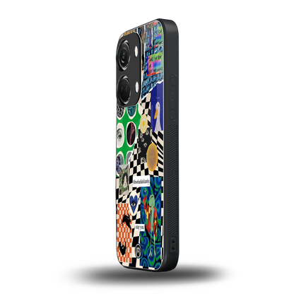 courage back phone cover | glass case for oneplus nord 3