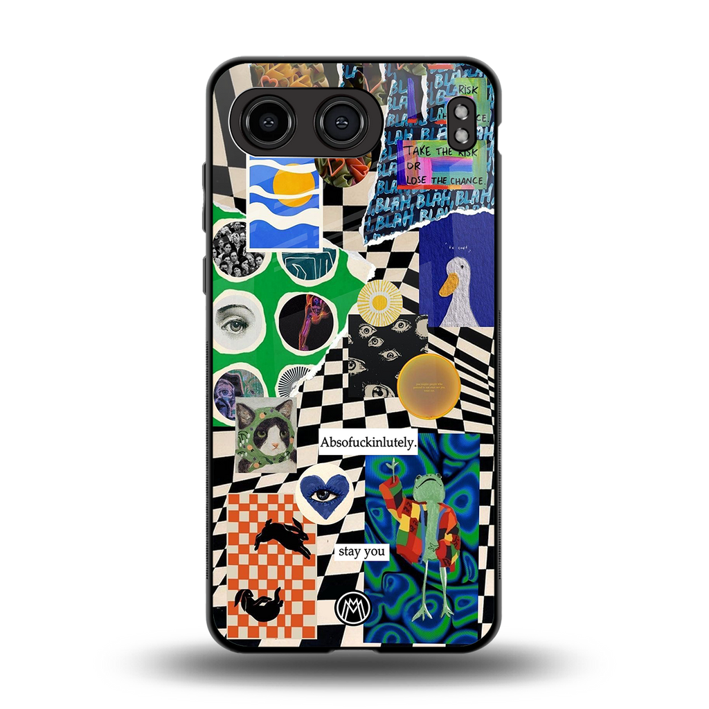 courage back phone cover | glass case for oneplus nord 4