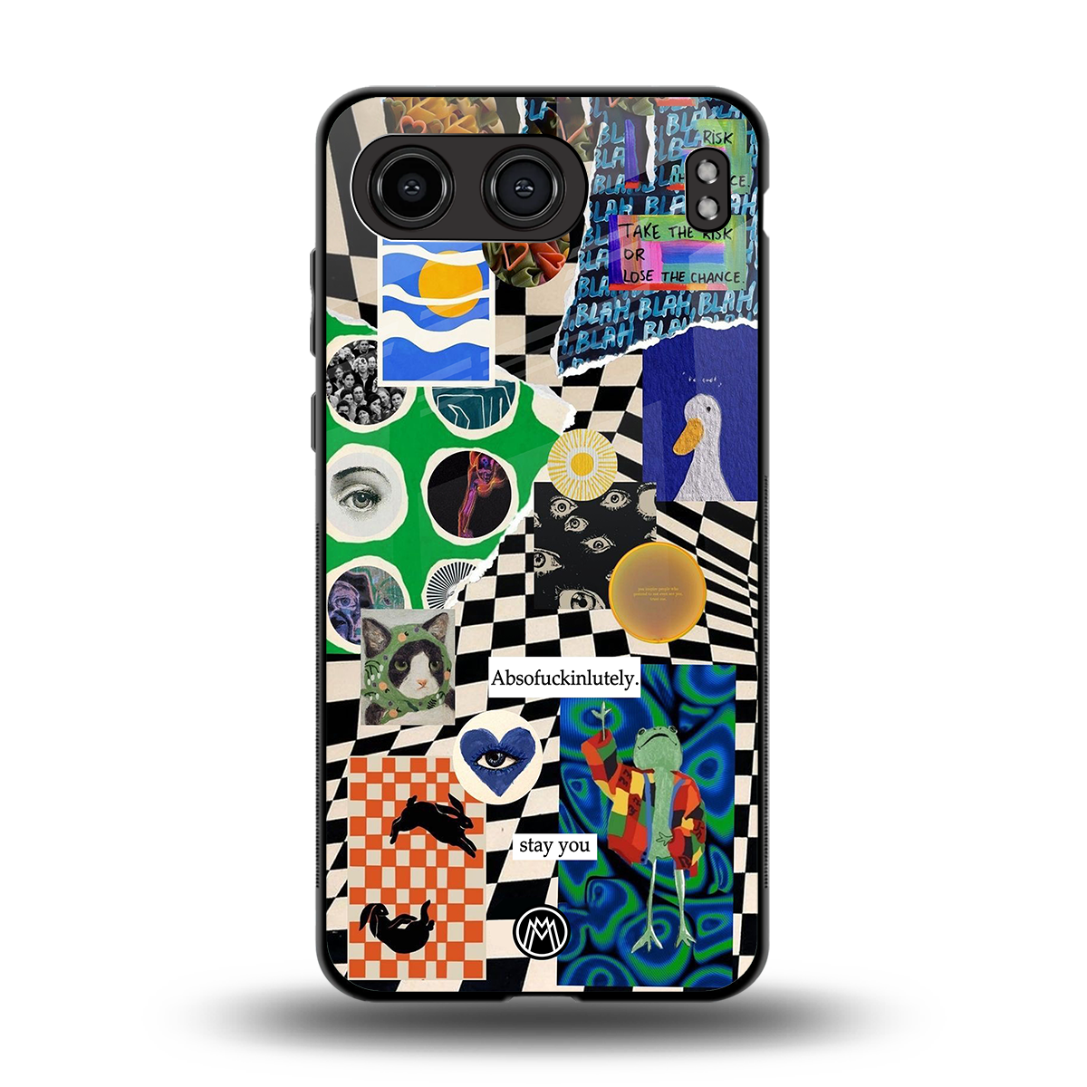 courage back phone cover | glass case for oneplus nord 4