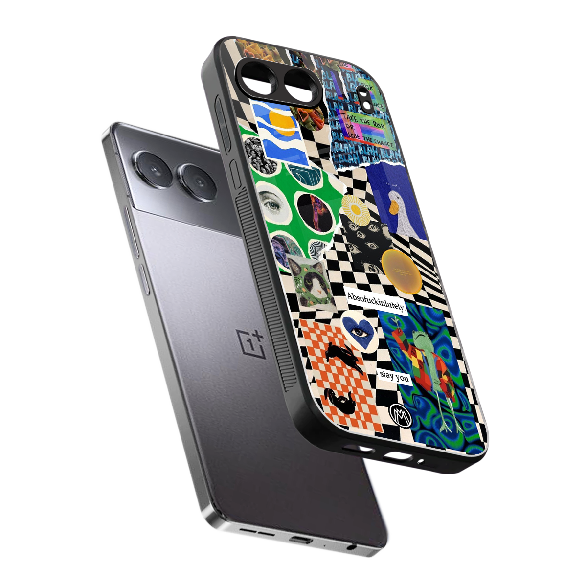 courage back phone cover | glass case for oneplus nord 4