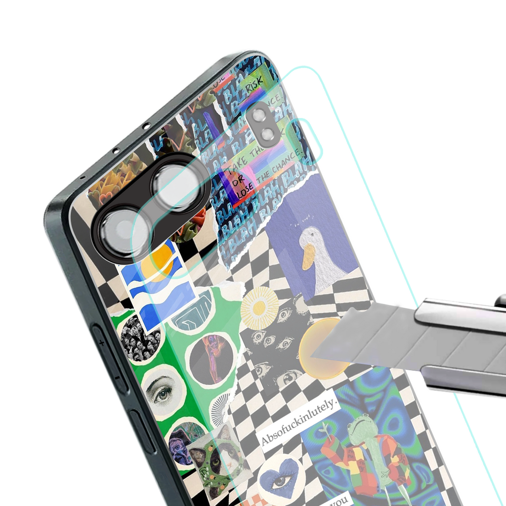 courage back phone cover | glass case for oneplus nord 4