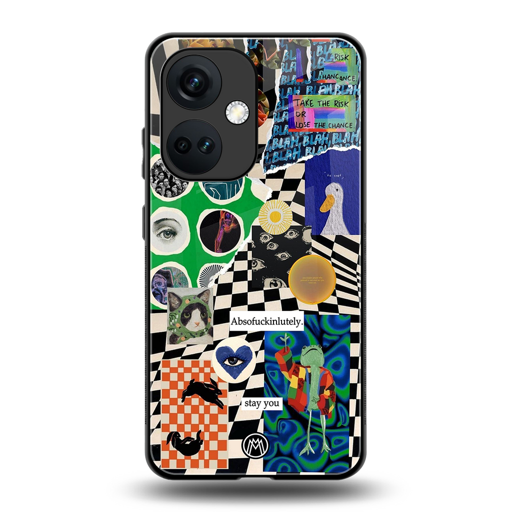 courage back phone cover | glass case for oneplus nord ce 3
