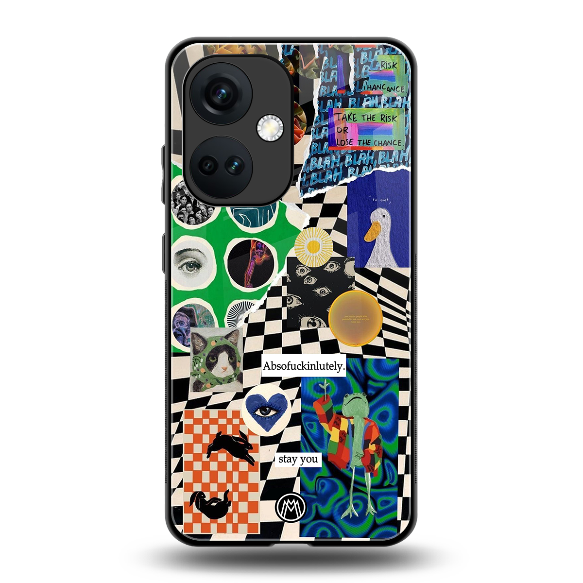 courage back phone cover | glass case for oneplus nord ce 3