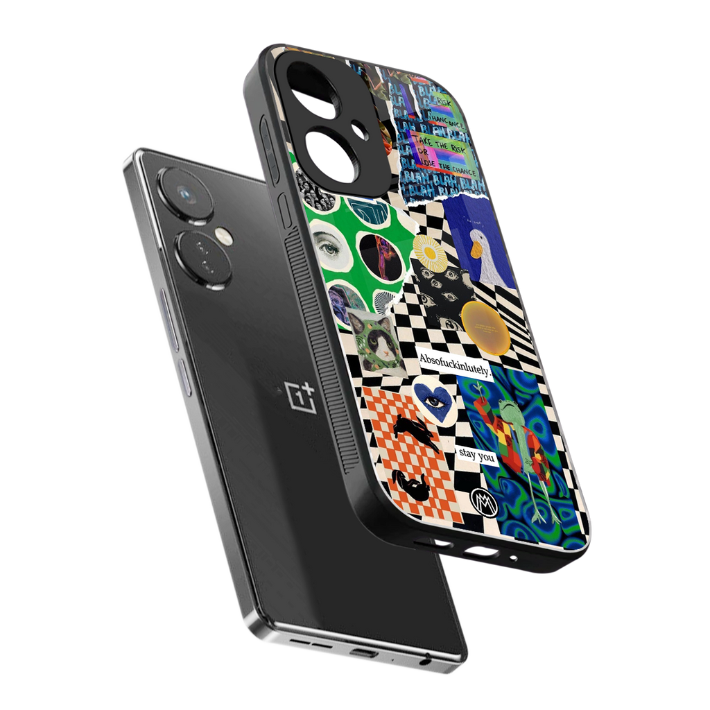 courage back phone cover | glass case for oneplus nord ce 3