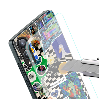 courage back phone cover | glass case for oneplus nord ce 4 lite