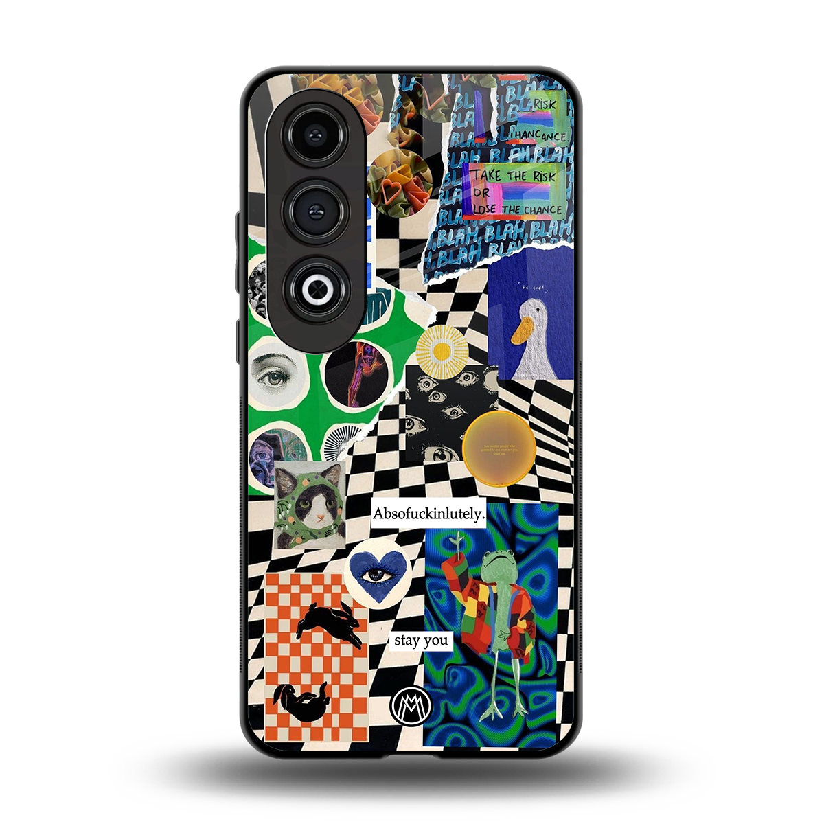 courage back phone cover | glass case for oneplus nord ce 4