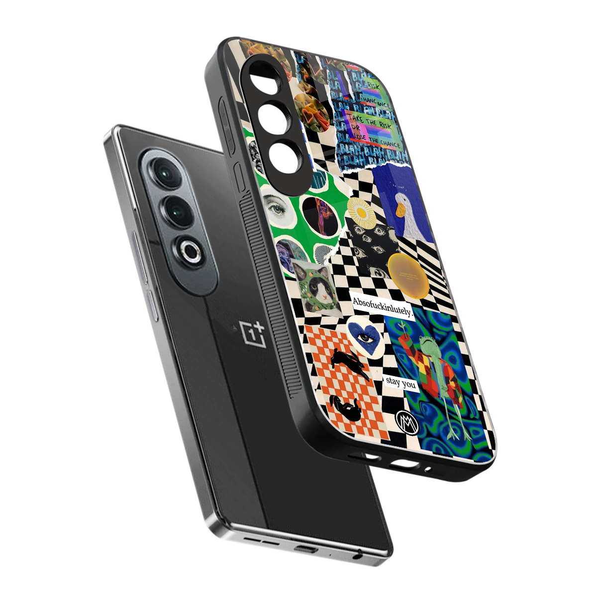 courage back phone cover | glass case for oneplus nord ce 4