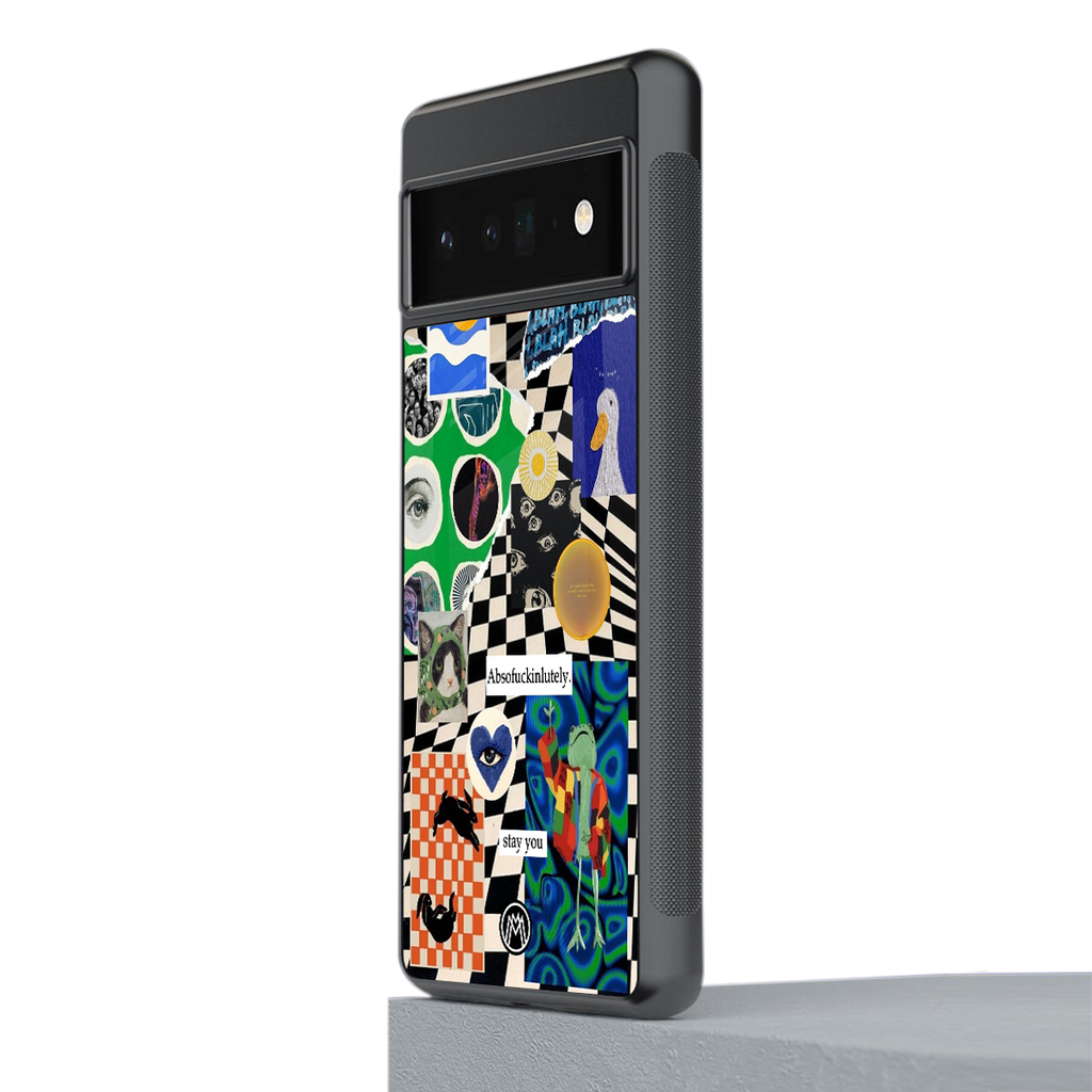 courage back phone cover | glass case for google pixel 6 pro