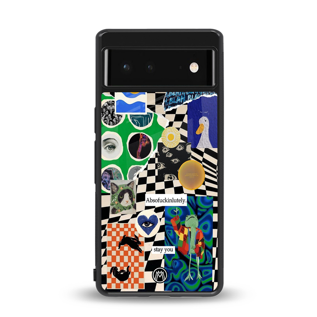 courage back phone cover | glass case for google pixel 6