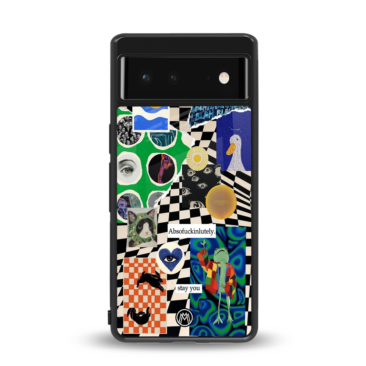 courage back phone cover | glass case for google pixel 6