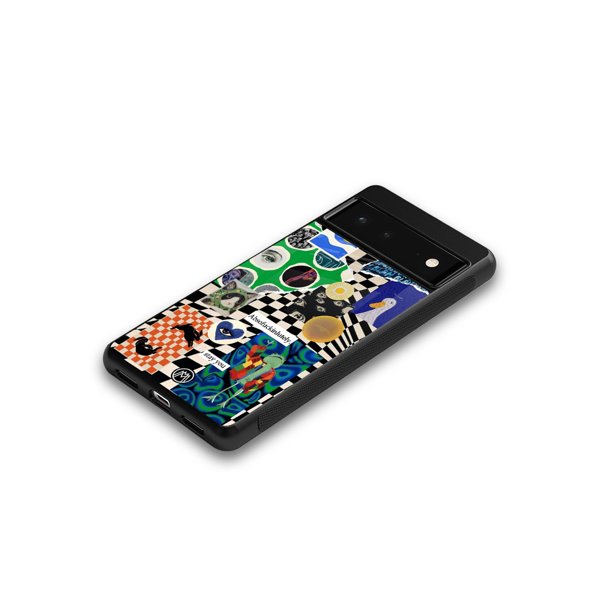 courage back phone cover | glass case for google pixel 6