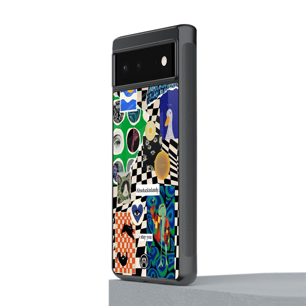 courage back phone cover | glass case for google pixel 6