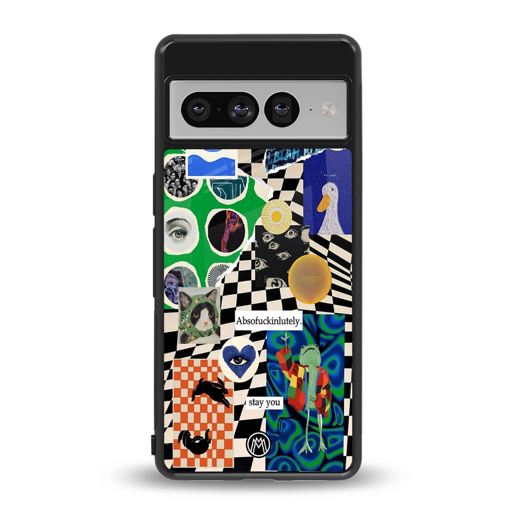 courage back phone cover | glass case for google pixel 7 pro