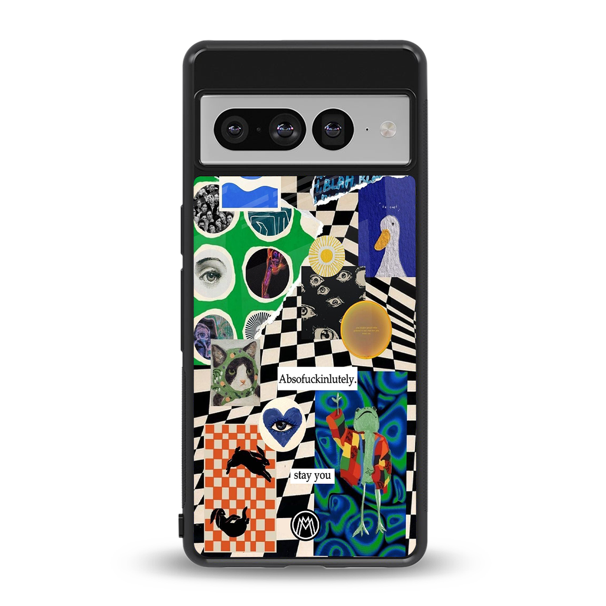 courage back phone cover | glass case for google pixel 7 pro