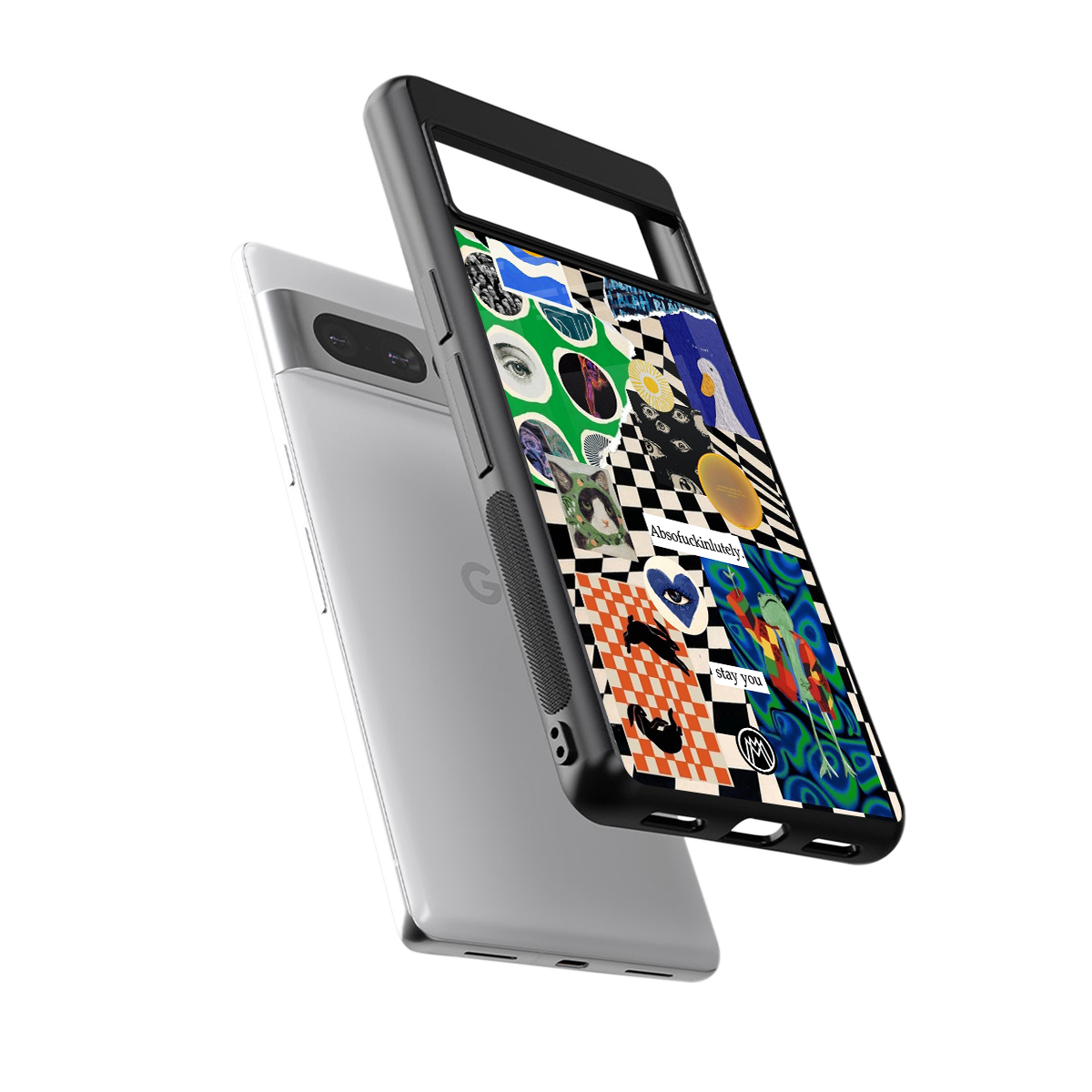 courage back phone cover | glass case for google pixel 7 pro