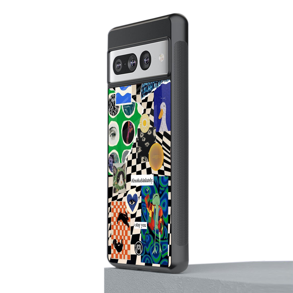 courage back phone cover | glass case for google pixel 7 pro