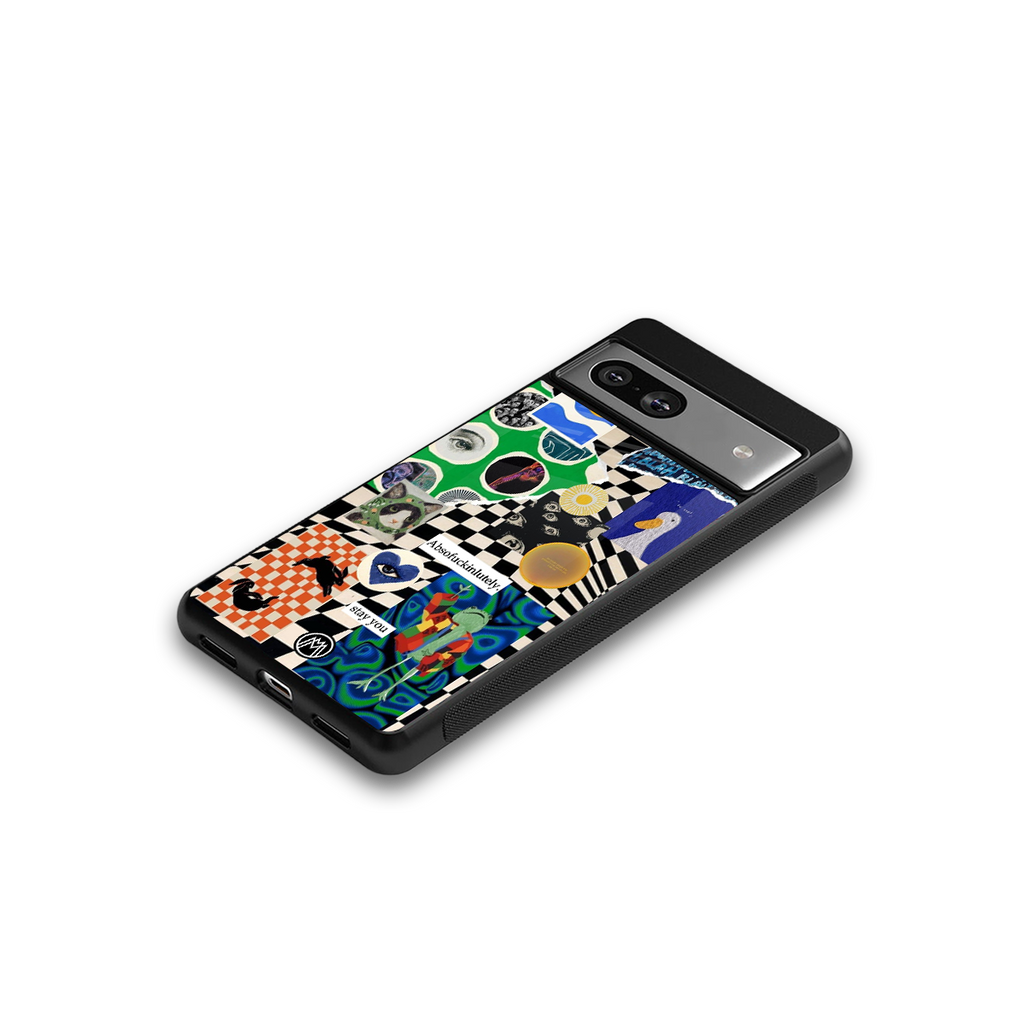 courage back phone cover | glass case for Google Pixel 7A