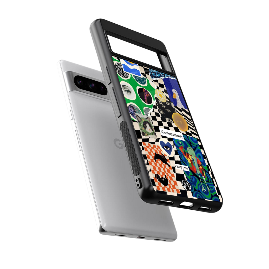 courage back phone cover | glass case for google pixel 8 pro