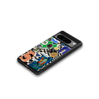 courage back phone cover | glass case for google pixel 8 pro