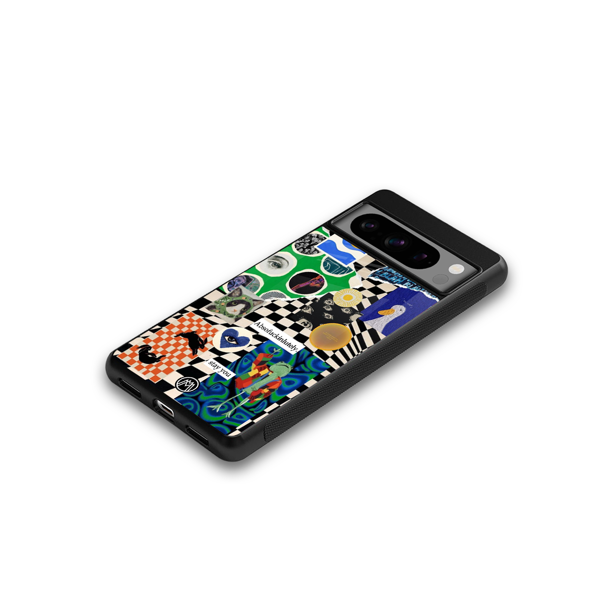 courage back phone cover | glass case for google pixel 8 pro