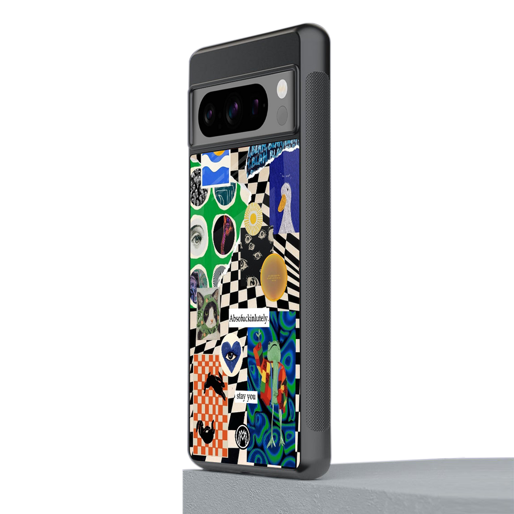 courage back phone cover | glass case for google pixel 8 pro