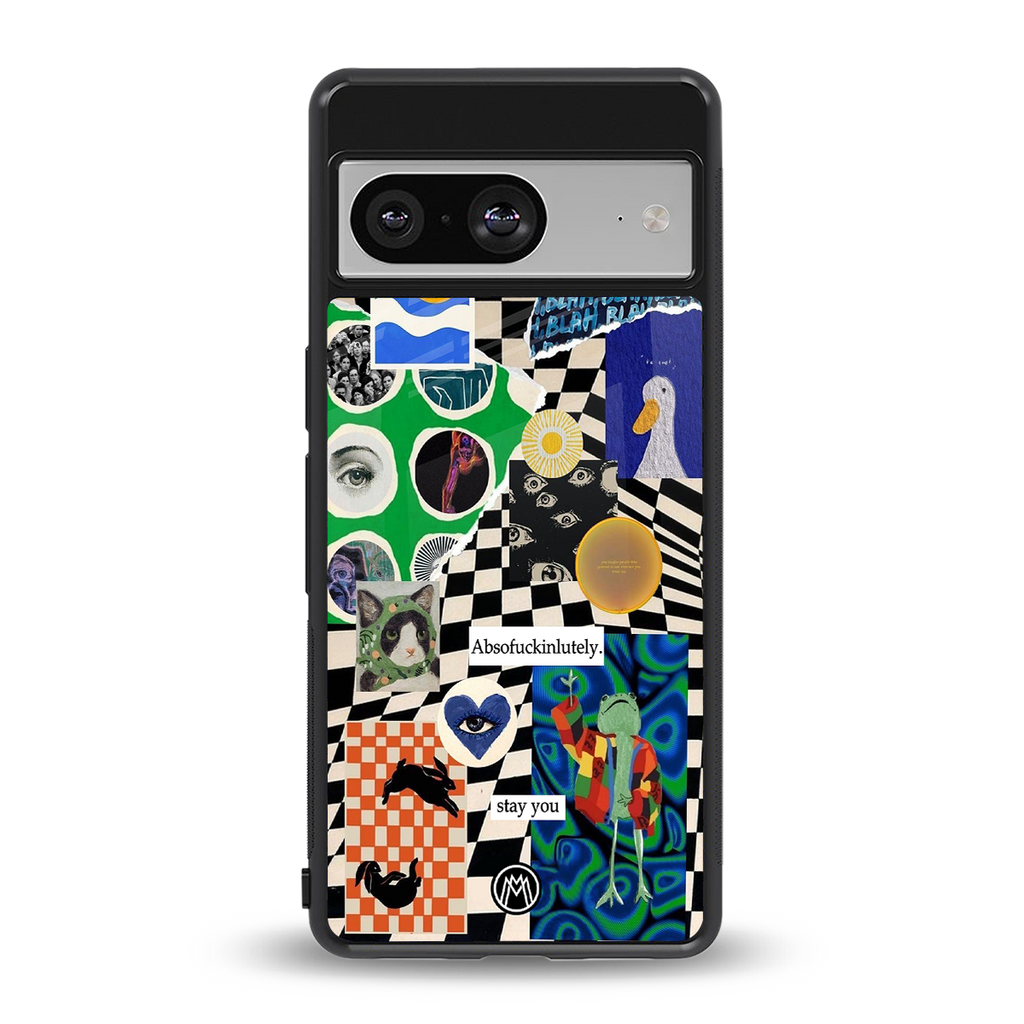 courage back phone cover | glass case for Google Pixel 8