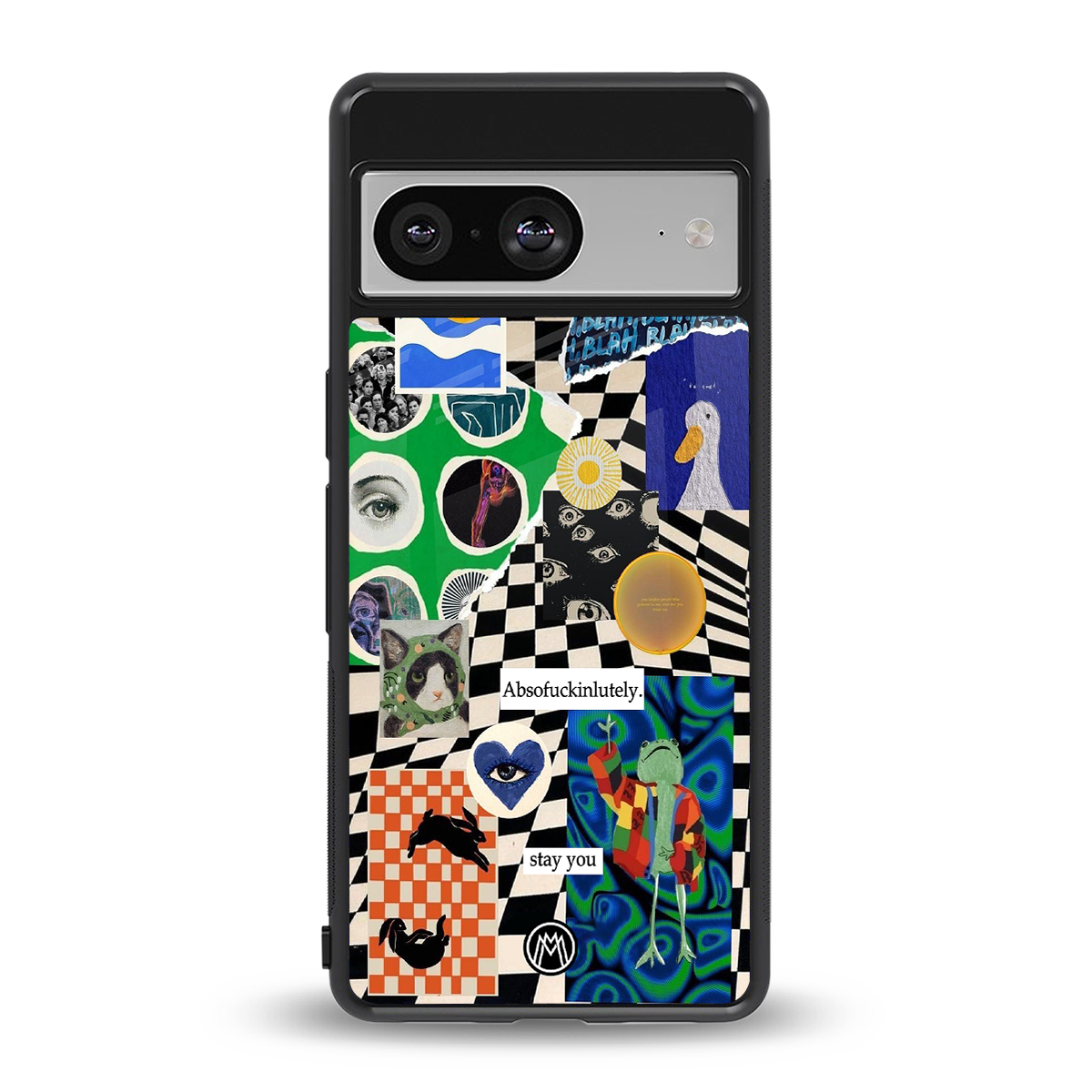 courage back phone cover | glass case for Google Pixel 8