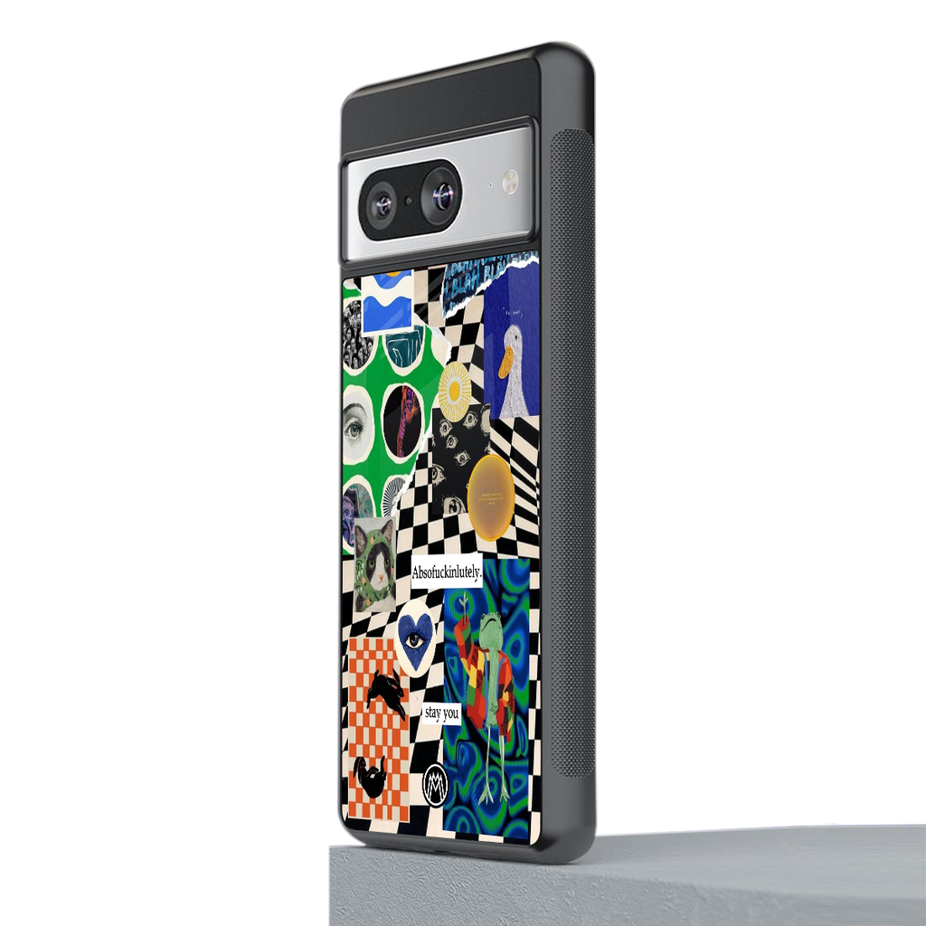 courage back phone cover | glass case for Google Pixel 8