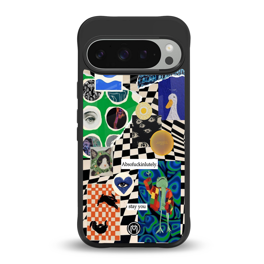 courage back phone cover | glass case for google pixel 9 pro