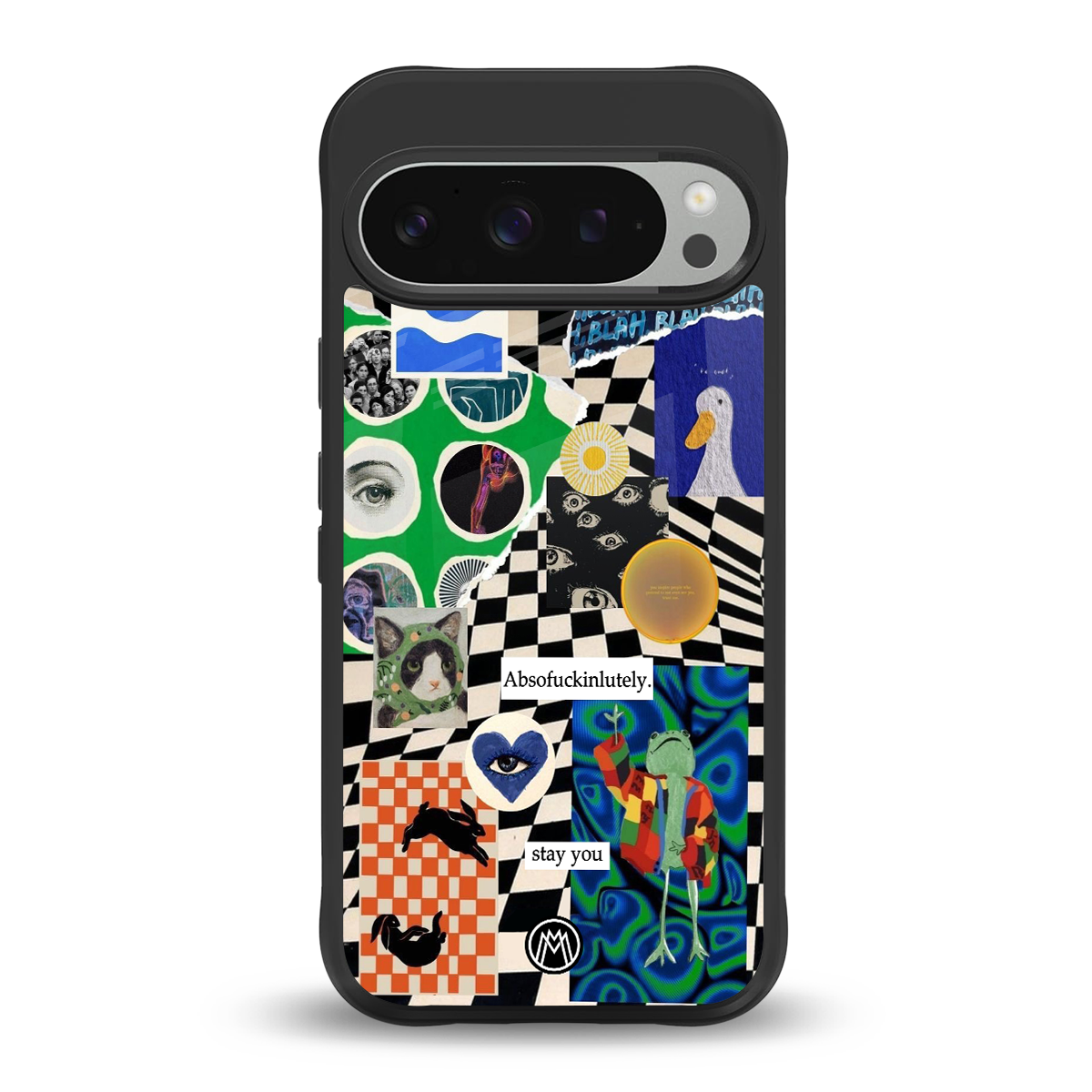 courage back phone cover | glass case for google pixel 9 pro xl