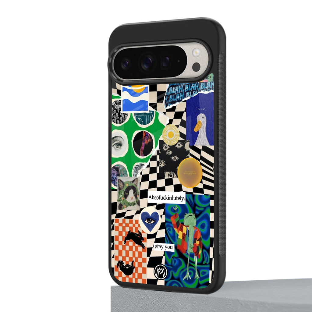 courage back phone cover | glass case for google pixel 9 pro