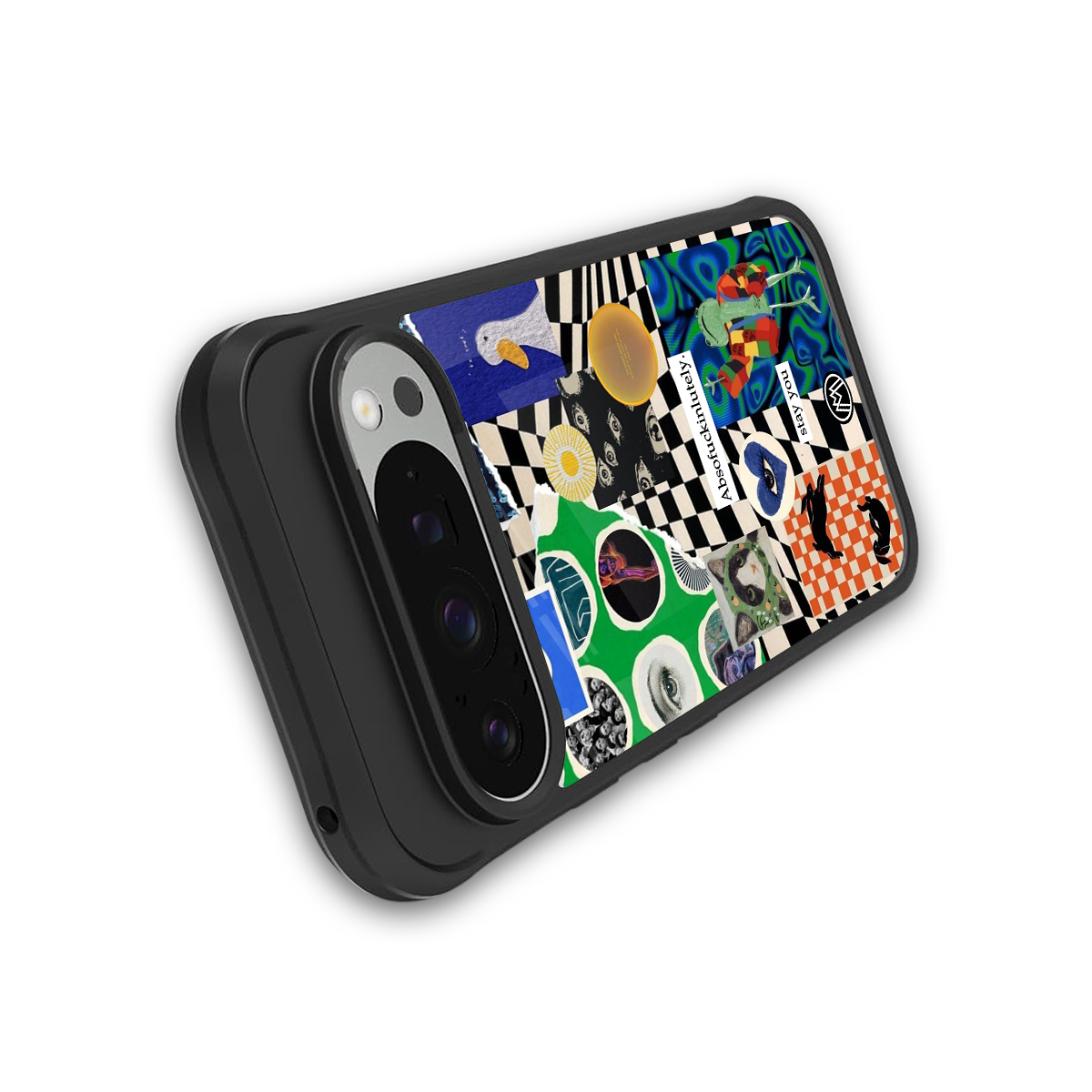 courage back phone cover | glass case for google pixel 9 pro xl