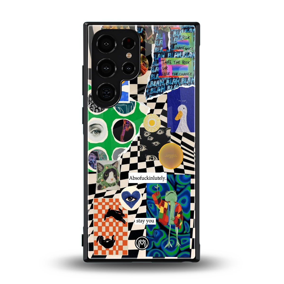 courage back phone cover | glass case for samsung galaxy s23 ultra