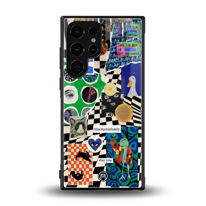 courage back phone cover | glass case for samsung galaxy s23 ultra