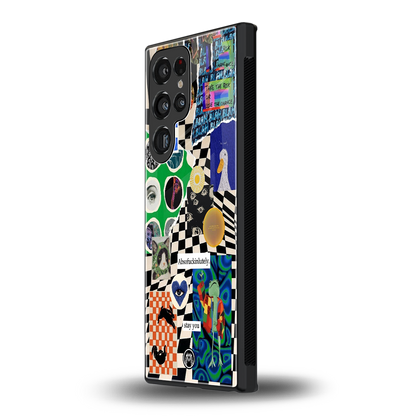 courage back phone cover | glass case for samsung galaxy s23 ultra