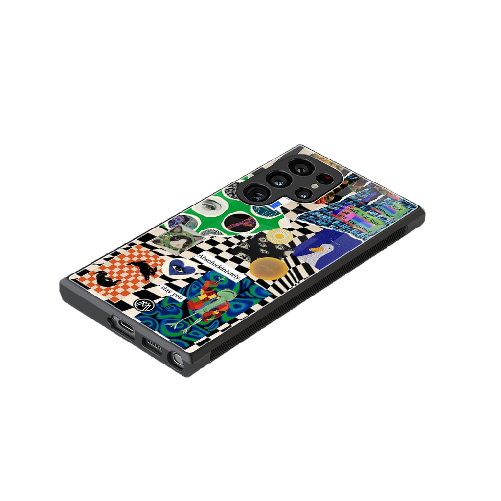 courage back phone cover | glass case for samsung galaxy s23 ultra