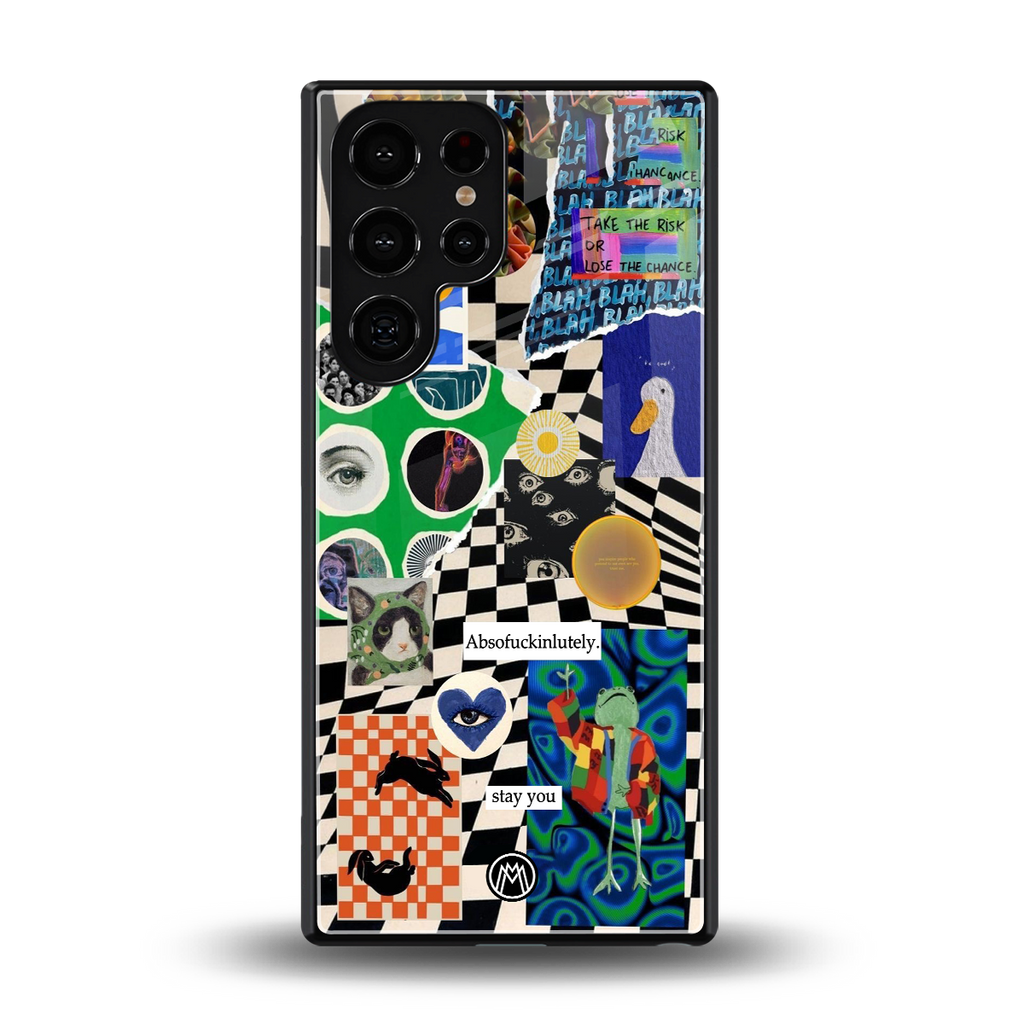 courage back phone cover | glass case for samsung galaxy s25 ultra