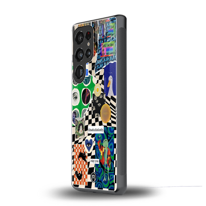 courage back phone cover | glass case for samsung galaxy s25 ultra
